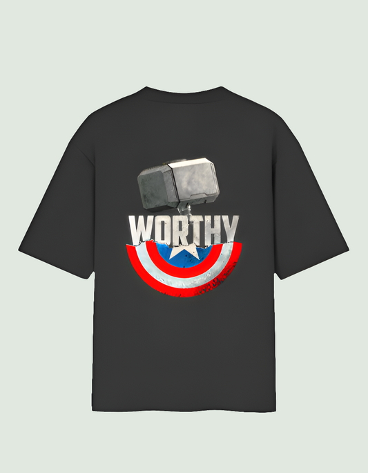 Captain America Worthy - Unisex Oversized Standard T-Shirt