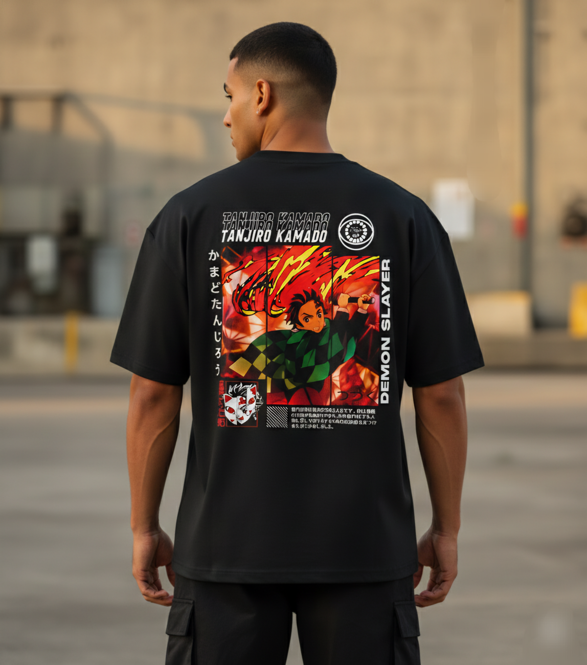 Tanjiro Kamado - Demon Slayer Unisex Oversized T-Shirt